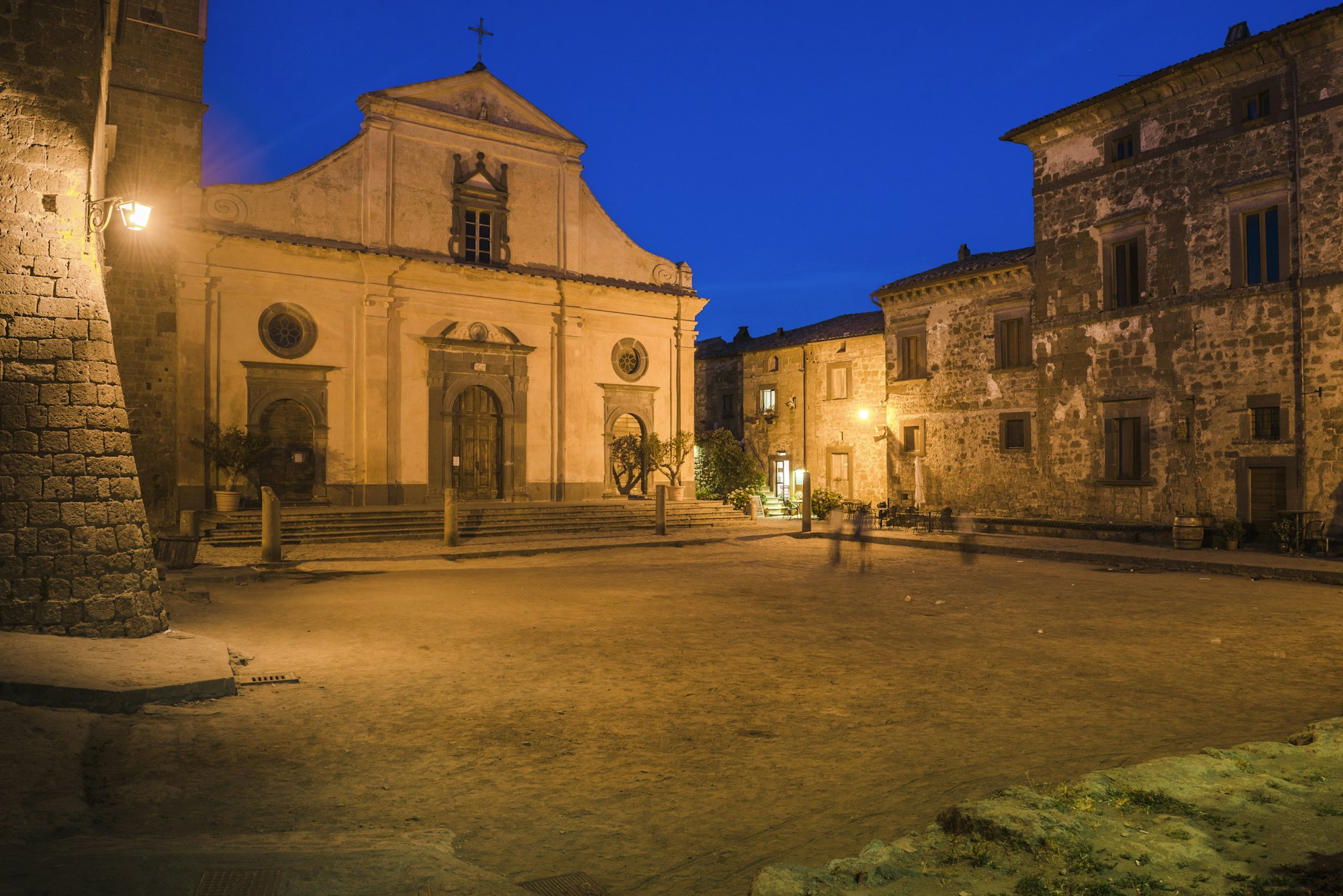 Civita di Bagnoregio at night, Province of Viterbo, Italy