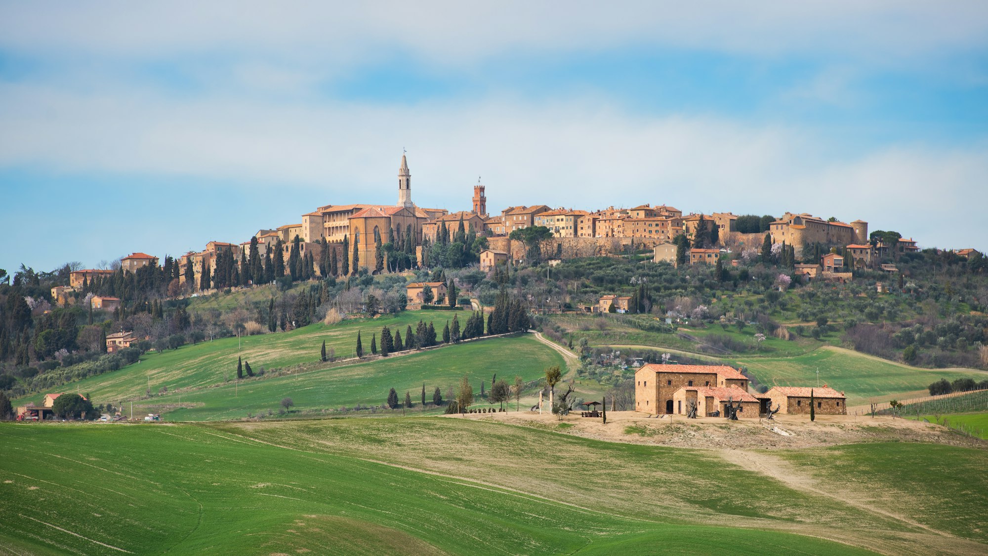 Village of Pienza in Tuscany